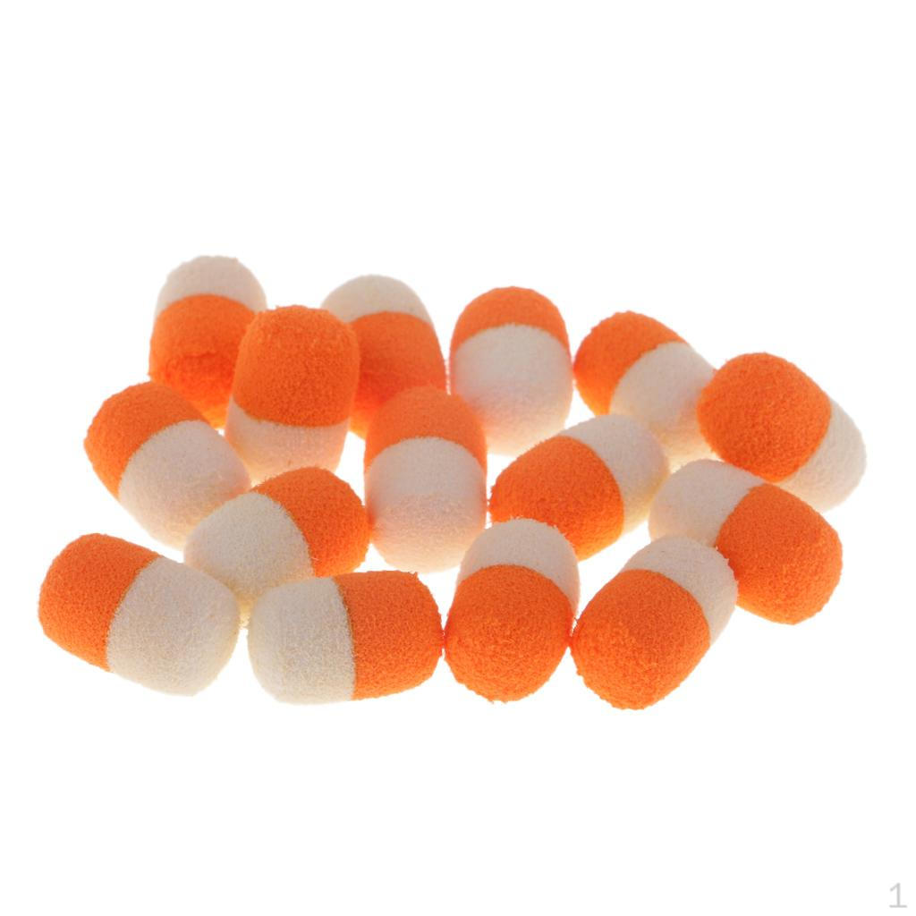 Карповые плавающие бойлы EVA Рыболовные шарики Круглые Orange and White