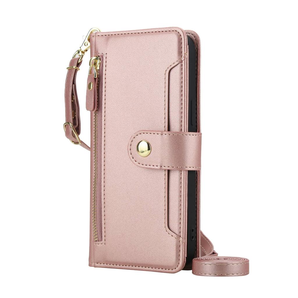 Flip-Portemonnaie-Hülle für Google Pixel 10 9 Pro XL 9 8 Pro 9A 8A Reißverschlusstasche mit Kartensteckplatz Magnetischer Verschluss Lanyard
