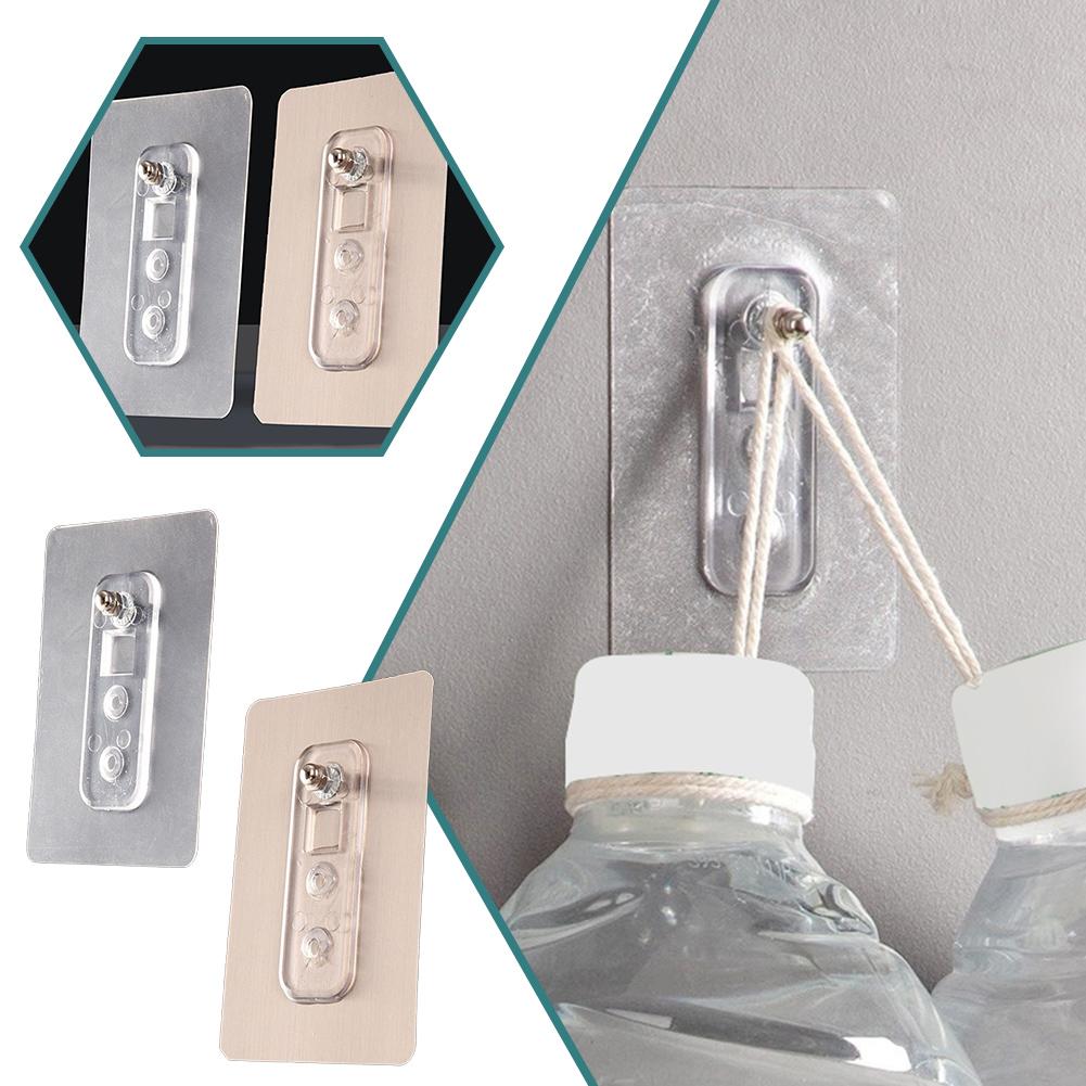 New No-punch Screw Sticker Strong Non-marking Hanger Hook Screws Nail-free Screw Sticky Load-be A1Q6