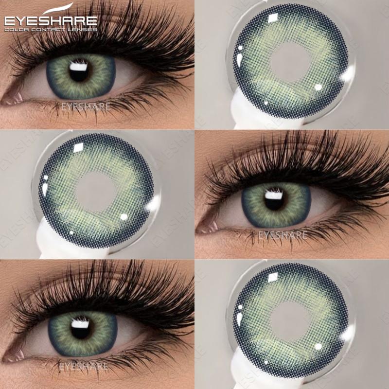 Eyes 1 Pair Colored Contact Lenses For Eyes Korean Brown Contact Lenses 14.5mm Big Eye Lenses Annual Student Beauty