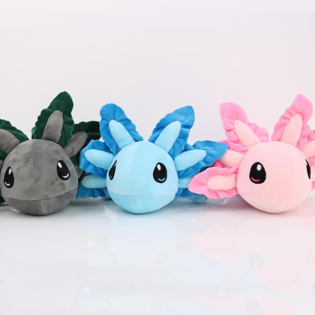 Axolotl Plush Dinosaur Toy For Kids Soft Water Crystal Fabric Gift For Children