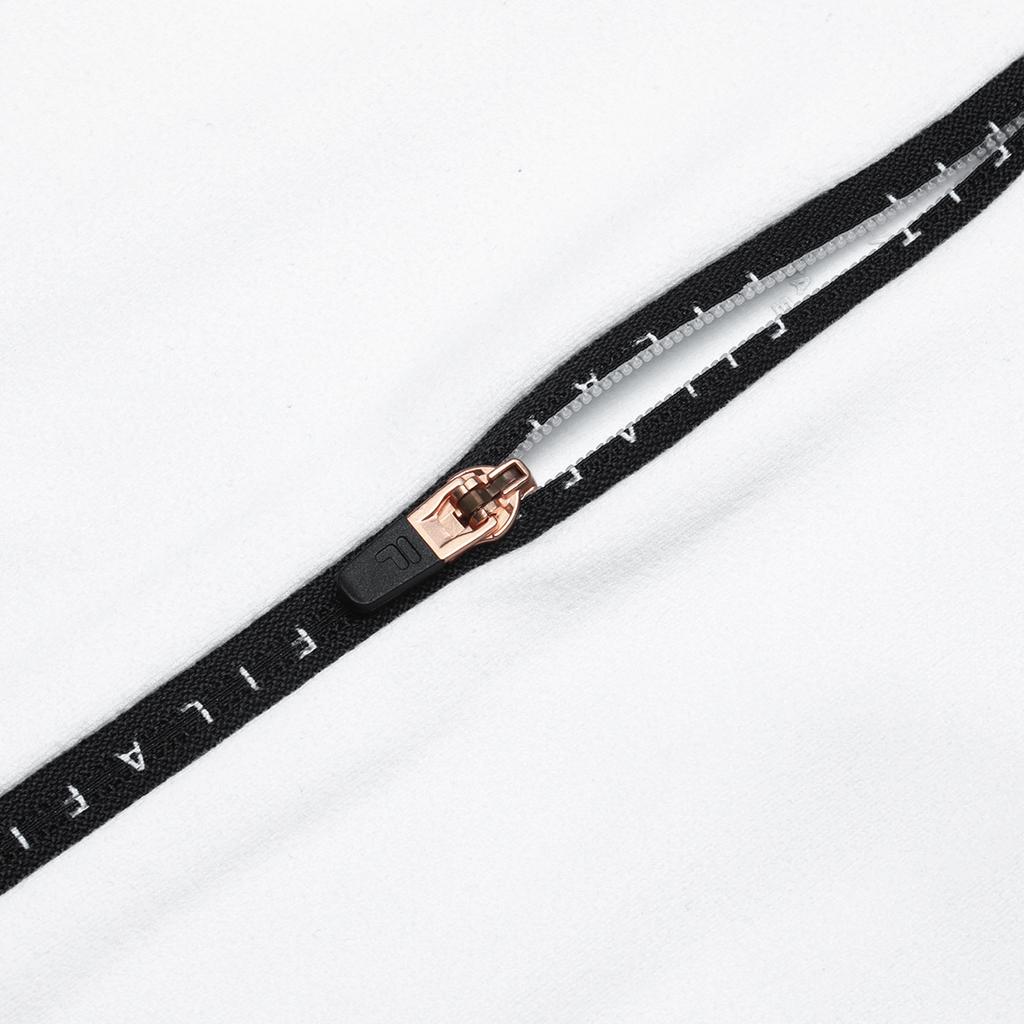 Fila Solid Color Stand Collar Fitness Slim Fit Long Sleeve Raglan T-Shirt Women Tops Jade-White A11W341207F-WT