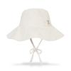 VARZAR VA Curved Stud Big Visor Bucket Hat Cream