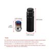 Brake Blue Bolts 20pcs Car Wheel Lug Nuts M12X1.5/M12X1.25 Close Wheel Lock Lug Nuts Rays Volk 17 HEX Racing Lug Nuts Aluminum