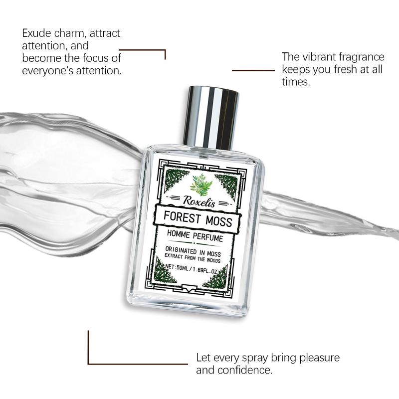 Roxelis Perfume Para Hombre Fresh Forest Fragancia De Madera Gulong Elegante, Suave, Persistente, Encantador, Suave 1pcs