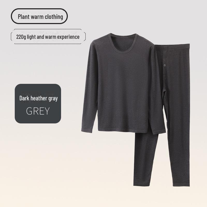 Men's and Women's Lyocelle Velvet Thermal Underwear Set - Warm Autumn and Winter Suit
