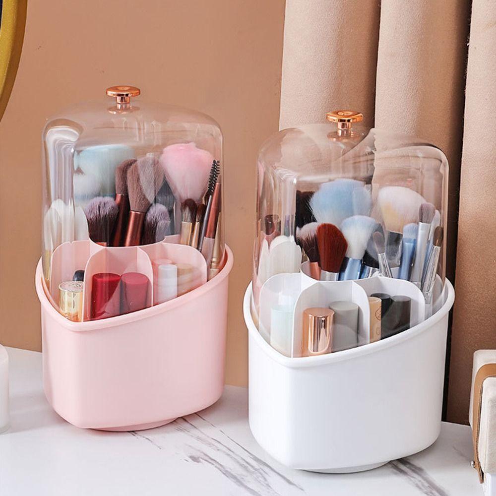 

Shadow Desktop Organizer Pen Holder Makeup Brush Holder Brush Storage Bucket Cosmetic Storage Box 02 with lid