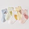 Cute Cartoon Animal Baby Socks Summer Thin Mesh Infant Socks Breathable Cotton Toddler Socks for Boys Girls