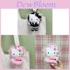 Plush Cat Girl Lolita Keychain With Soft Short Pile For Girls Gift