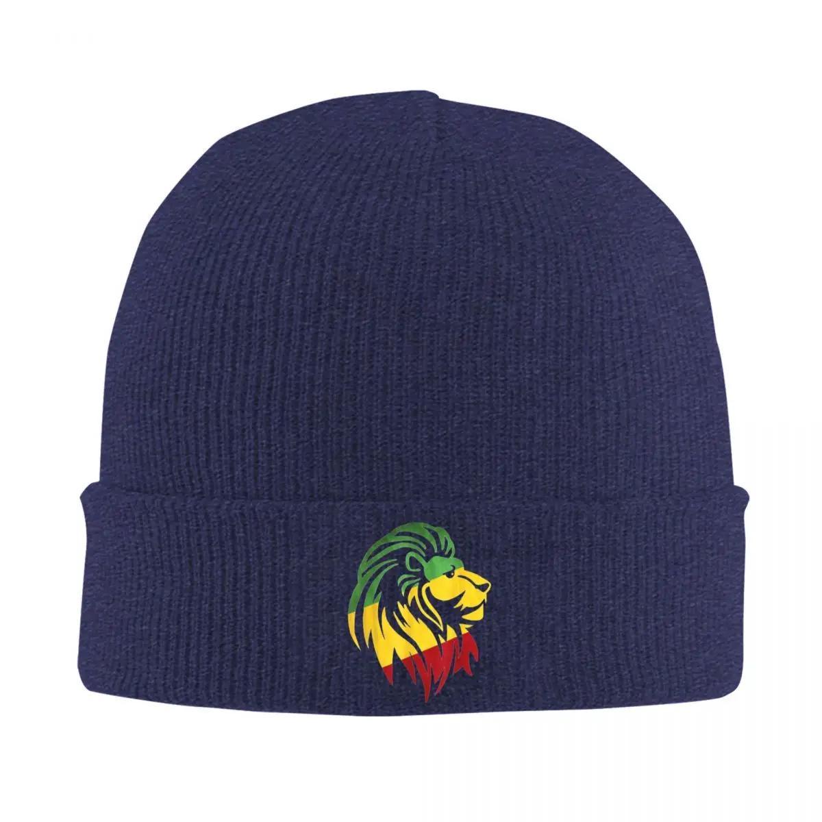 

Lion Of Judah Reggae Hat Autumn Winter Skullies Beanies Street Rasta Lion Jamaican Caps Female Male Knitted Caps