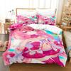 3D Print Anime Pink Girls Neneka Printed Bed Set Duvet Cover Pillowcase Bedding Set Linen Sheet Quilt Cover Full Queen King Size