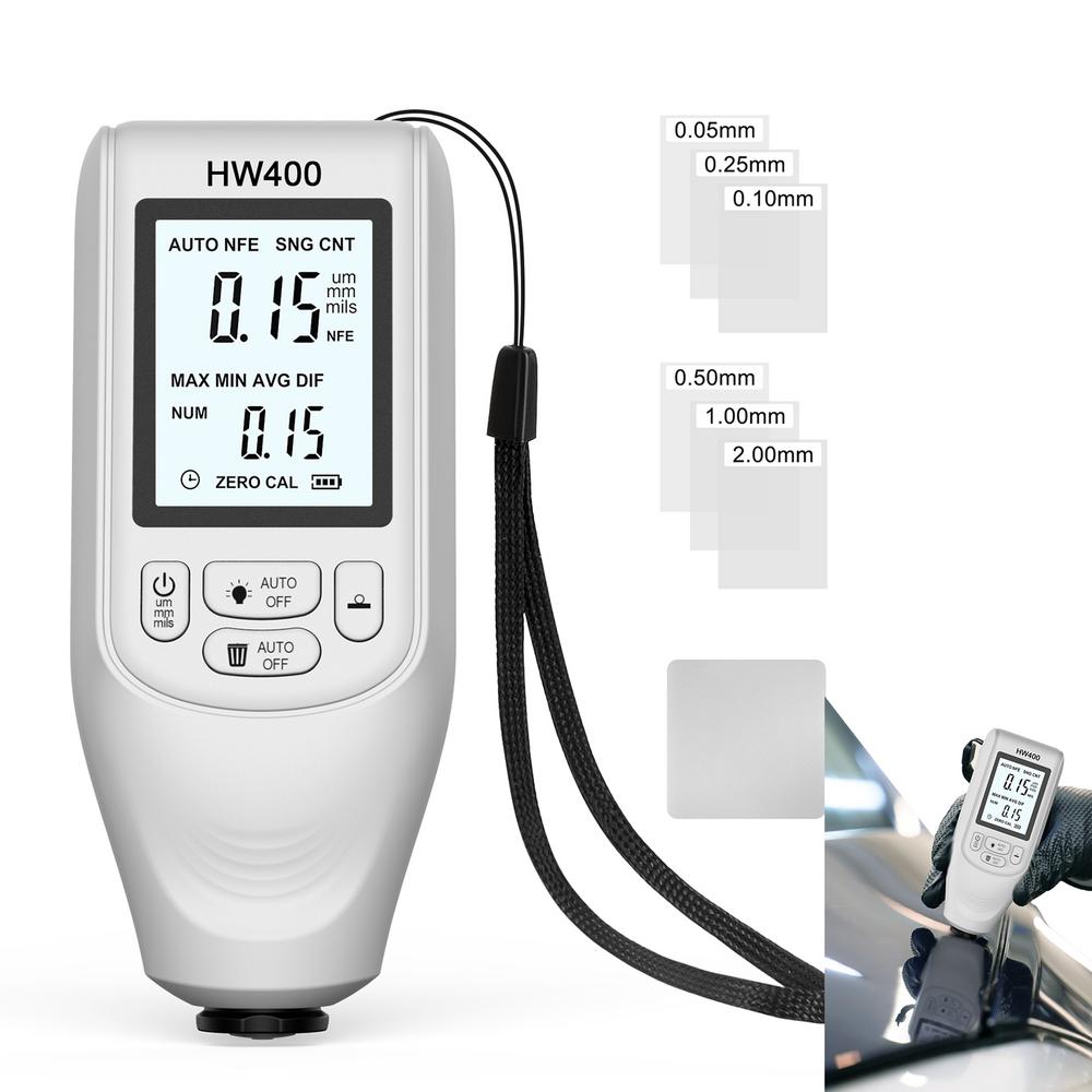 

Тестер толщины автомобильной краски Измеритель толщины автомобильного покрытия Цифровой инструмент для проверки лакокрасочного покрытия Аксессуары белый