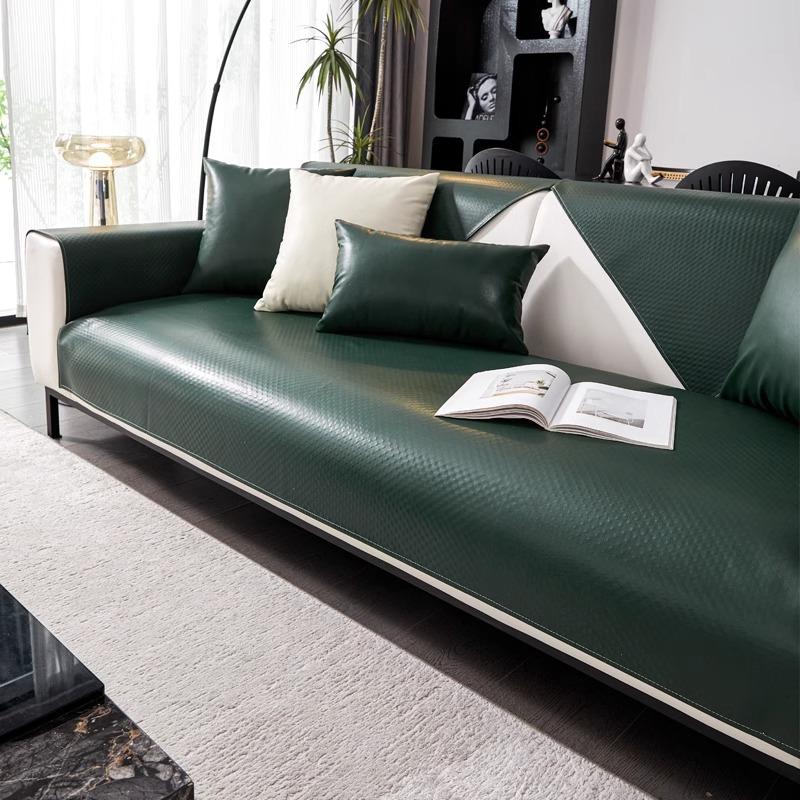 One-Piece Leather Cat Scratch Resistant Sofa Cover Waterproof Dirt-Resistant Wear-Resistant High-End Feel All-Season Sofa Cover