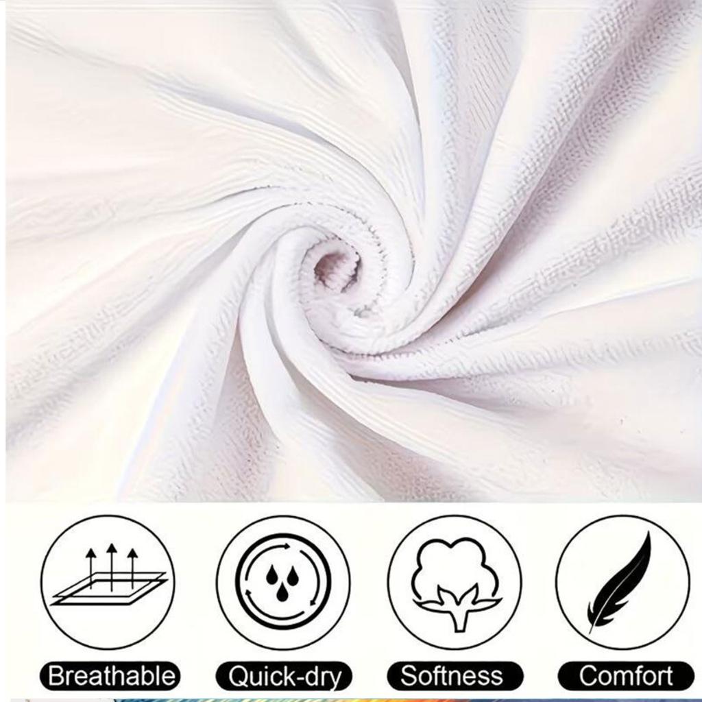 Personifizierte Tag-, Mond- und Yin-Yang-Gesichter Polyester-Mikrofaser-Strandtuch ist hoch saugfähig, geeignet für Schwimmbad- und Strandausflüge