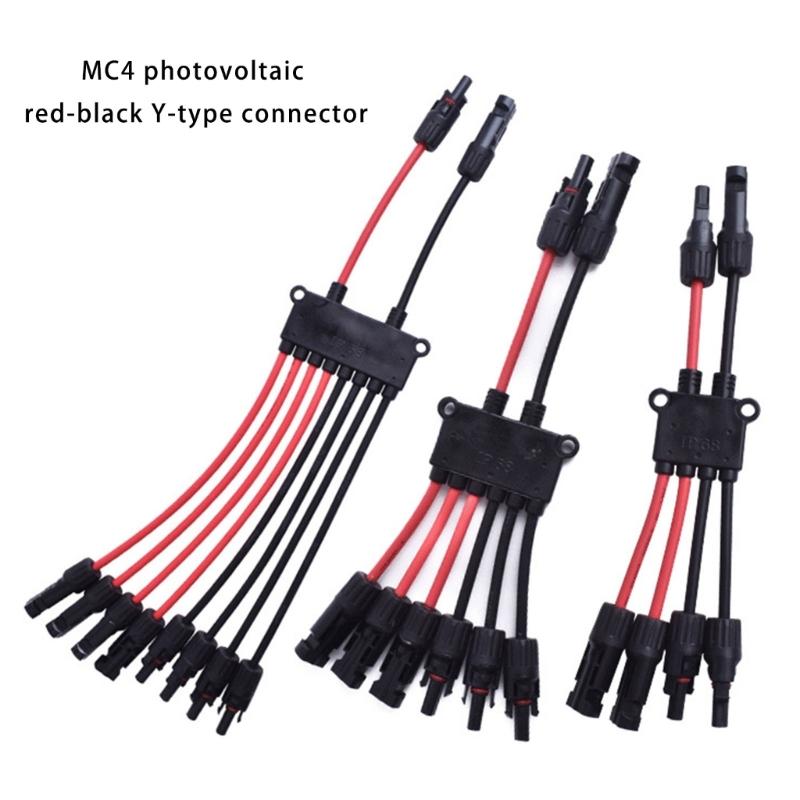 Wytrzymała obudowa PC Złącze Y Solarne Wodoodporne Rozgałęźnik do Łatwego Połączenia Wielu Kabli w Projektach Solarnych