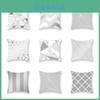 Soft Silver Gray Geometric Pillowcase For A Cozy And Stylish Home Decor