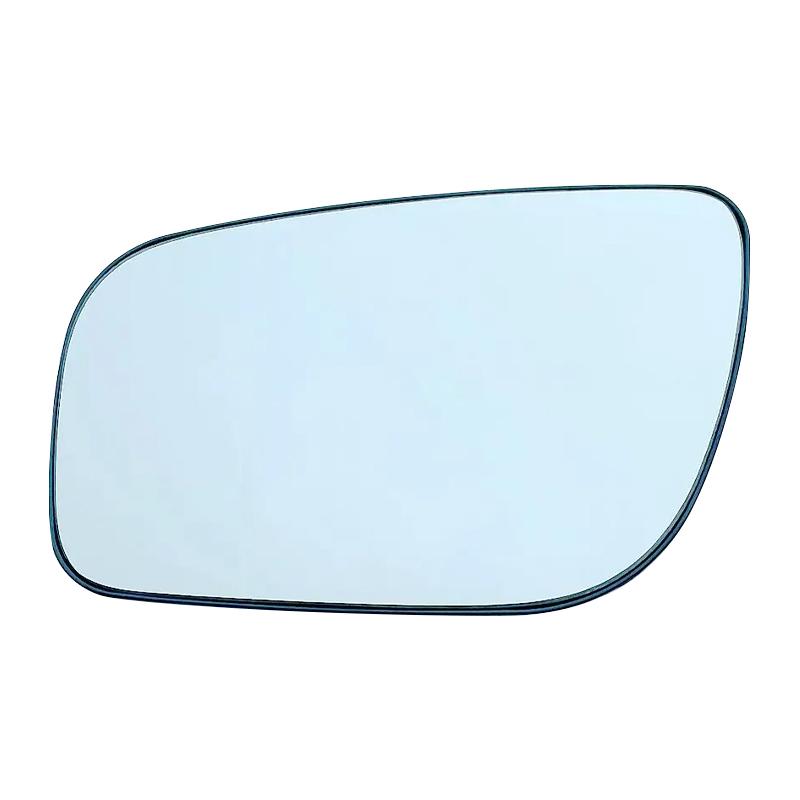 Glass rear view mirror with heating