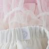 Kids Puffy Tulle Tutu Skirt, Separate Princess Skirt with Pink Bow Elastic Waist for Birthday Party