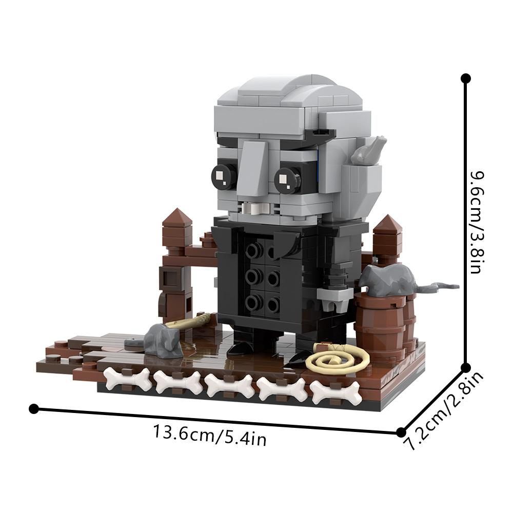 MOC Gothic Vampire Bricks Model Gothic Vampire Nosferatu Action Figure Building Blocks Assembly Toys Children Birthday Gifts