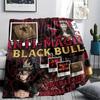 1PC Black Clover Patterned Flannel Blanket Suitable For All Seasons For Home Decor Warmth And Comfort Gifts Holiday Present