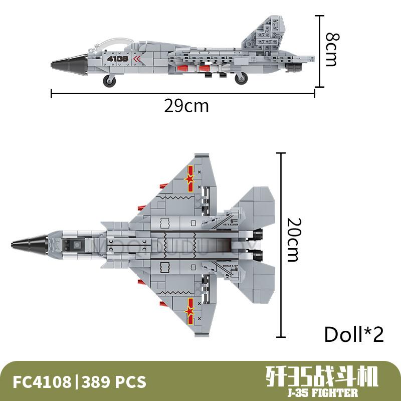 

Creative Military Fighter Building Blocks Toy H20 WW2 J20 Bomber Model Assembly Model City Compatible Bricks Toys for 8+ Boys