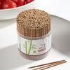 800Pcs Eco-friendly Carbonized Bamboo Toothpick Single Head Tooth Picks Teeth Cleaning Tool  Hotel