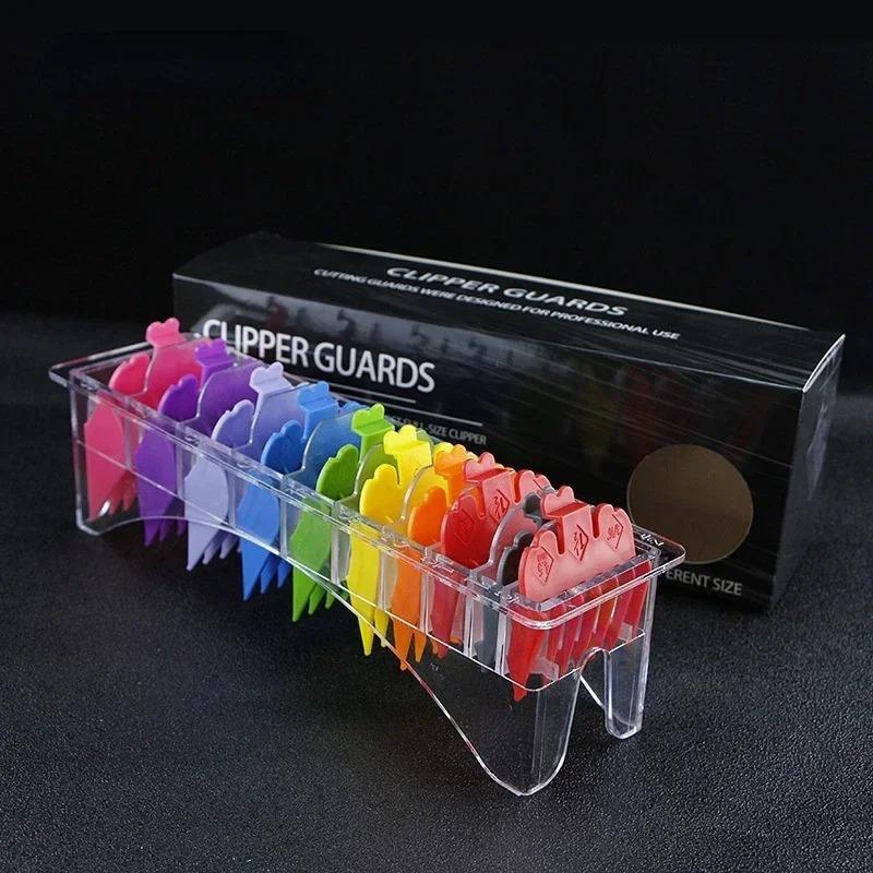 10Pcs  Fashion Men Hair Clipper Limit Comb Salon Barber Cutting Guide Replacement Attachment Hair Trimmer Styling Tools