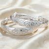 Dragon and Phoenix Fu silver bracelet for women, adjustable, new style with blooming flowers, wrist accessory, new Chinese style, daily wear