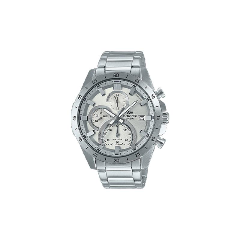 

Casio EDIFICE Business Quartz Movement Stainless Steel Strap Japanese and Korean Watch Men s Watch Silver Dial EFR-571MD-8AV серебряный