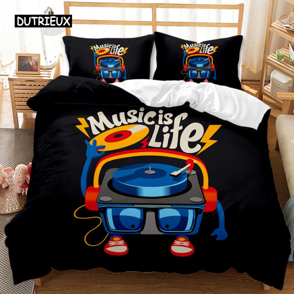 Cartoon Duvet Cover Set Dinosaur Playing Baseball Never Give Up Bedding Set Cartoon Double Queen King Size Polyester Quilt Cover