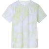 Running Series All Over Print Crew Neck Pullover Breathable Short Sleeve T-Shirt Women T-Shirt Lemon-Green 162425108-2