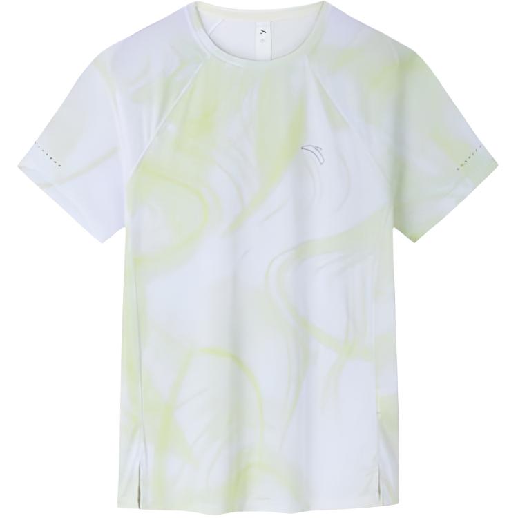 

Anta Футболка Running Series с круглым вырезом и принтом по всей поверхности, дышащая, с коротким рукавом, женская футболка лимонно-зеленого цвета 162425108-2 M