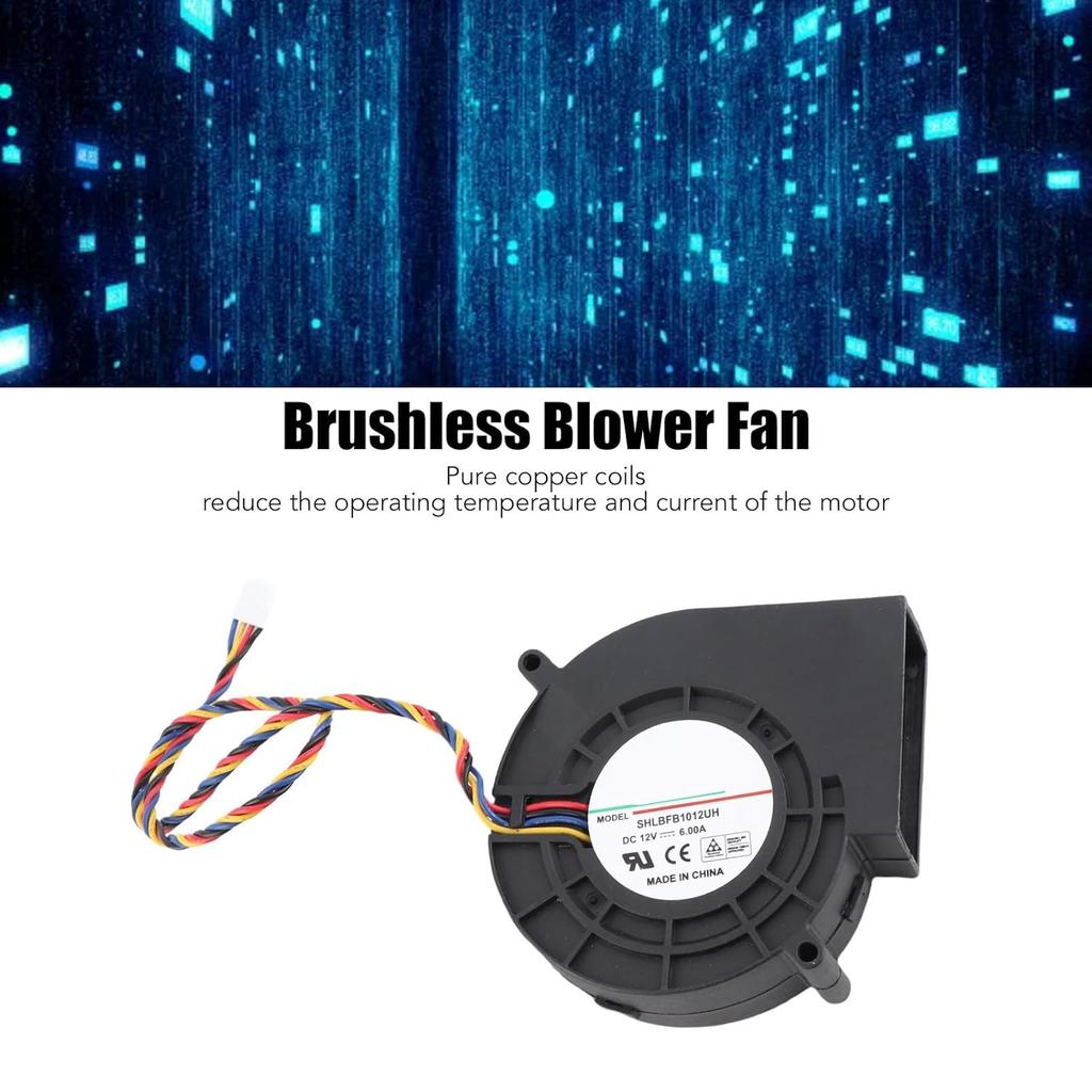 Brushless Cooling Blower Fan DC12V 6A 8300RPM 300CFM High Airflow Dual Ball Bearing for Communication Base Station