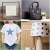 12 Pieces/set, Sparkling Star Template, Star Background Craft Template, Mixed Media Template, Card Drawing Template, Creative DIY Drawing Tool