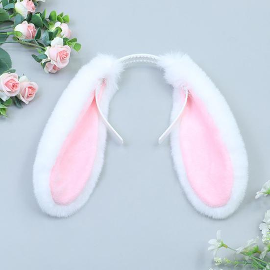 Hair Hoop Adjustable Comfortable Fit Elastic Festive Easter Headband with Playful Animal Ears