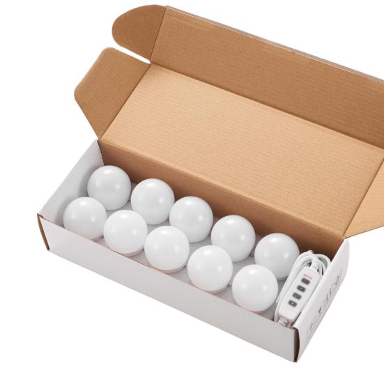 1 Set Eye-catching Mirror Light Self-adhesive Uniform Light Protect Eye DIY LED Vanity Mirror Light