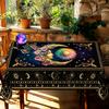 Independence Day Flower Wreath Waterproof Rectangular Tablecloth Red Blue Flower Star USA Flag Tables Cover for Dinner Kitchen