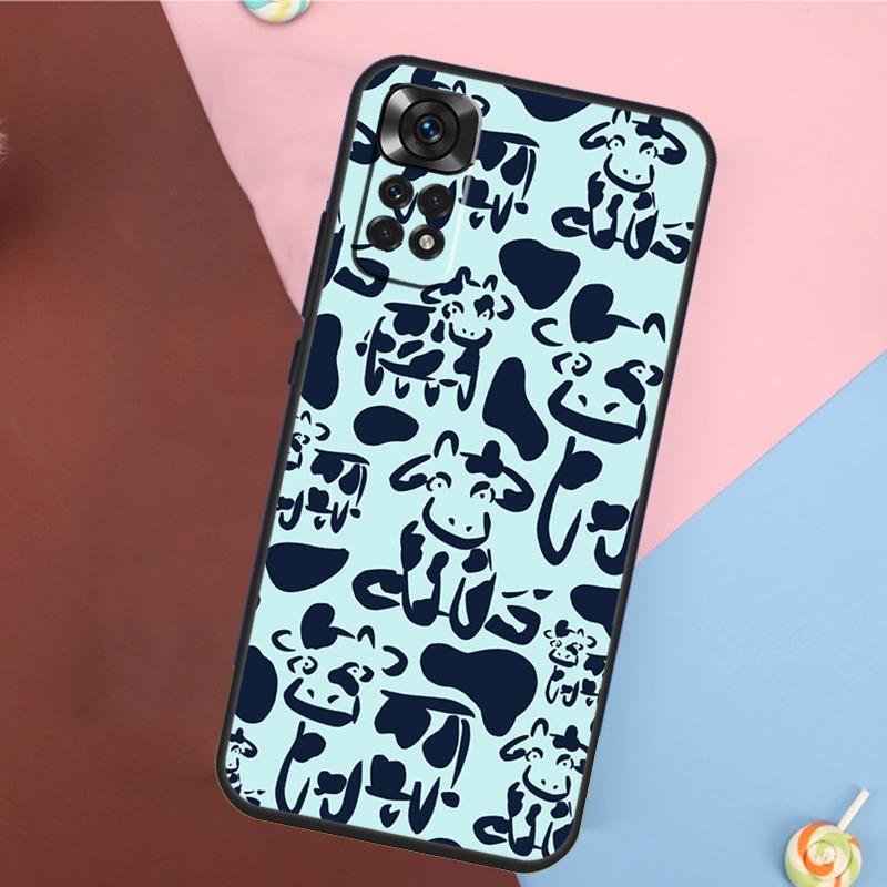 Cartoon Cute Cow Spots Cover For Xiaomi Redmi Note 14 13 Pro 12 11 9 10 9S 10S 11S 12S Redmi 14C 10C 12C 13C Case