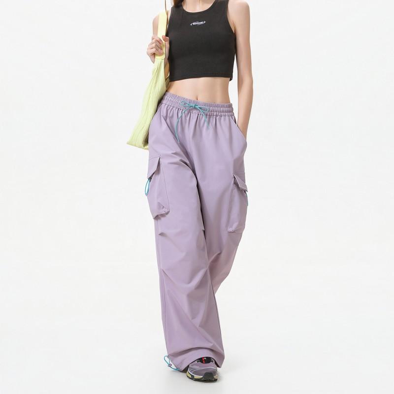 Unisex Vintage Streetwear Cargo Pants Loose Straight Leg Jazz Dance Trousers Casual Wear