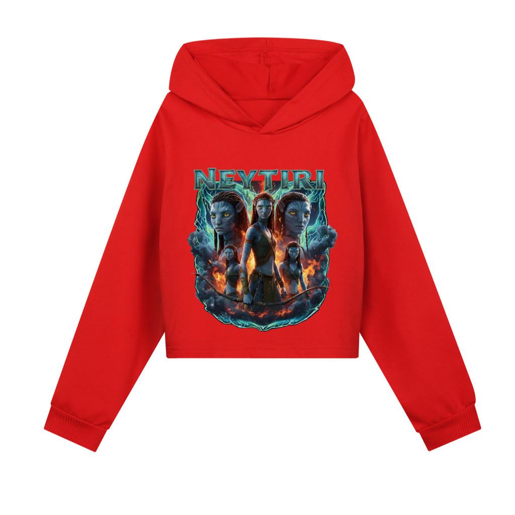 5417 Kids Girls Printed Cotton Colorful Long Sleeves Hoodies