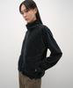 INSILENCE WOMEN Corduroy High-Neck Zip-Up Ash Navy