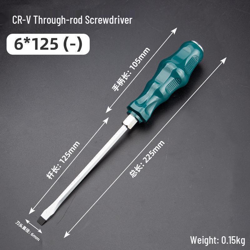 One-Word Industrial Magnetic Phillips & Flathead Screwdriver with Extra-Long Shank & Torx Impact Features