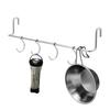 Outdoor Camping Table Side Rack Table Side Storage Hanger Space-Saving Stainless Steel Table Extender with S Hooks Storage Gear