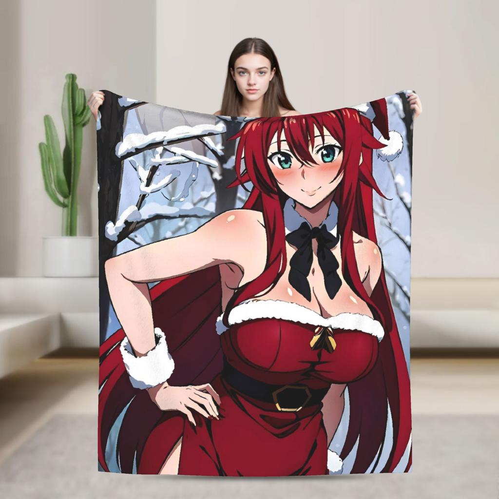 High School DxD  Blanket Quality Warm  Bedding Throws Winter Girls Boys Couch Bed Funny Bedspread