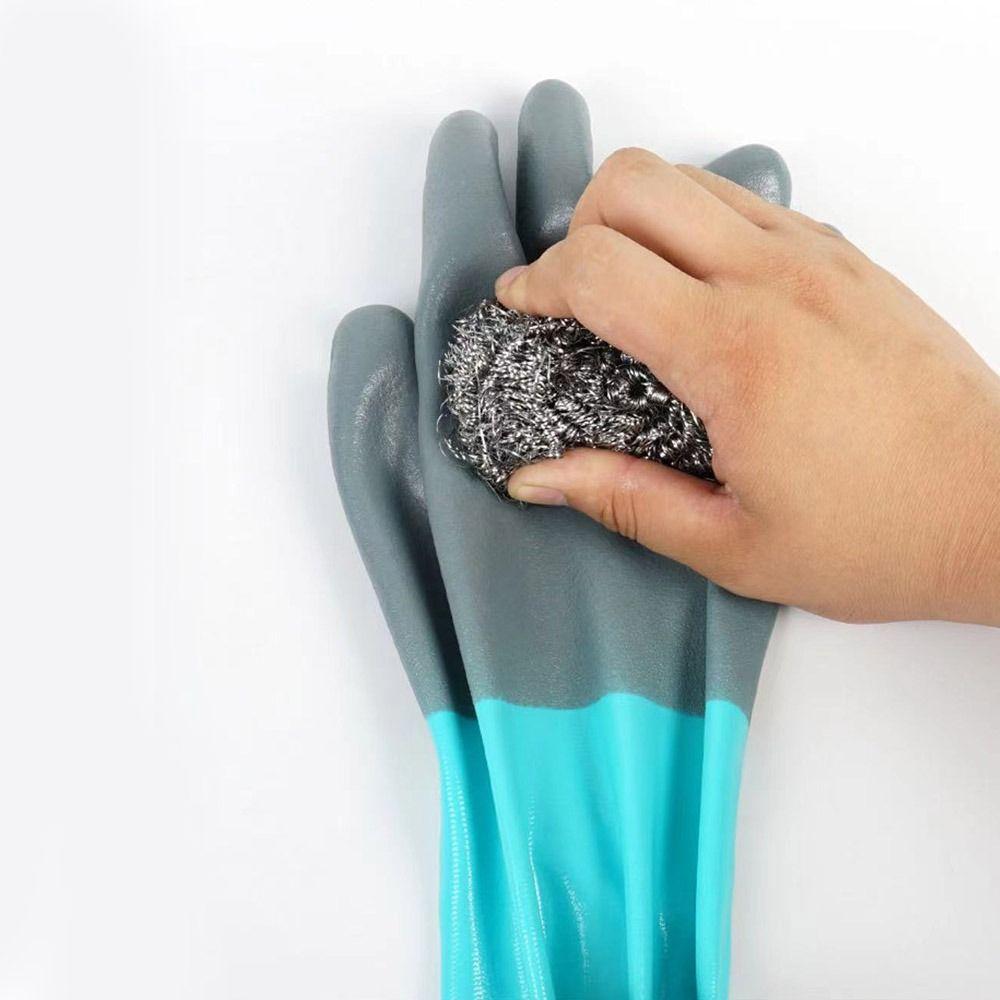 1Pair Labor Protection Rubber Cleaning Gloves Reusable Aquatic Protection  Gloves  Car Repair