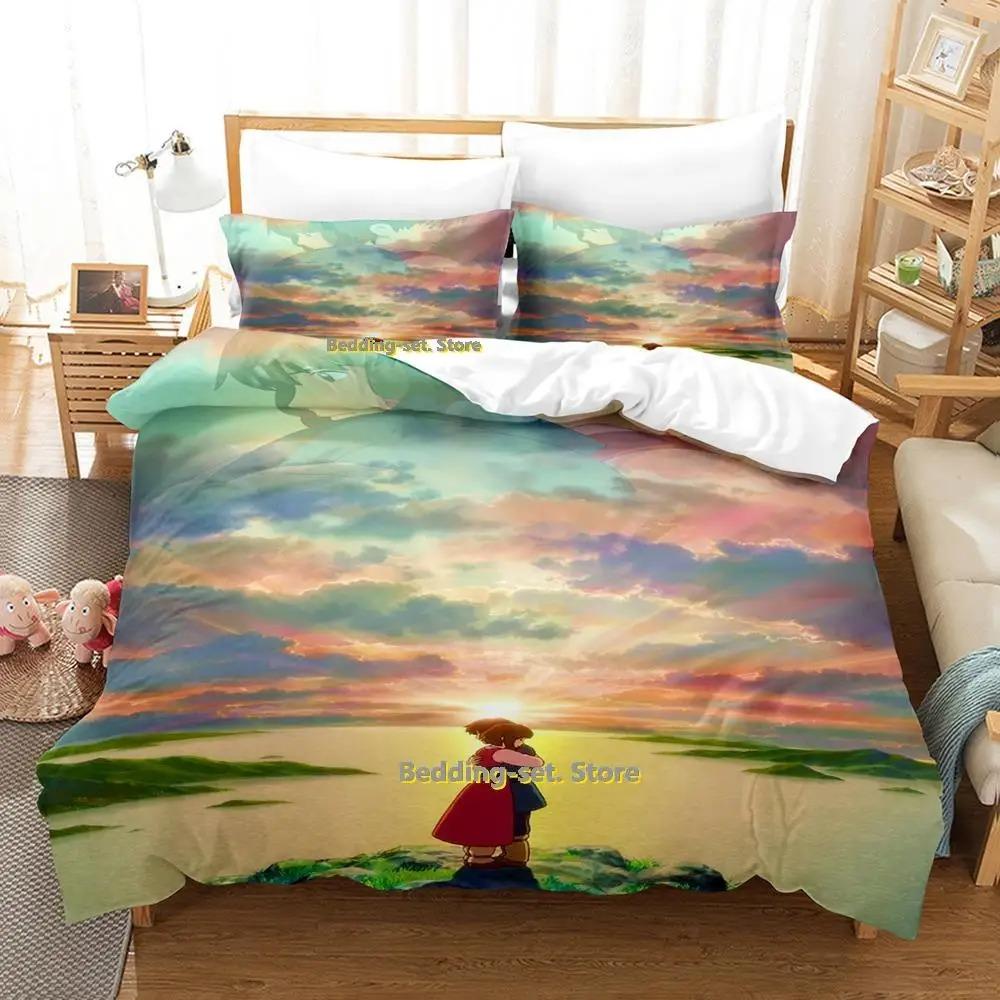Tales From Earthsea Bedding Set Single Twin Full Queen King Size Bed Set Adult Kid Bedroom Duvetcover Sets Anime Bed Sheet Set