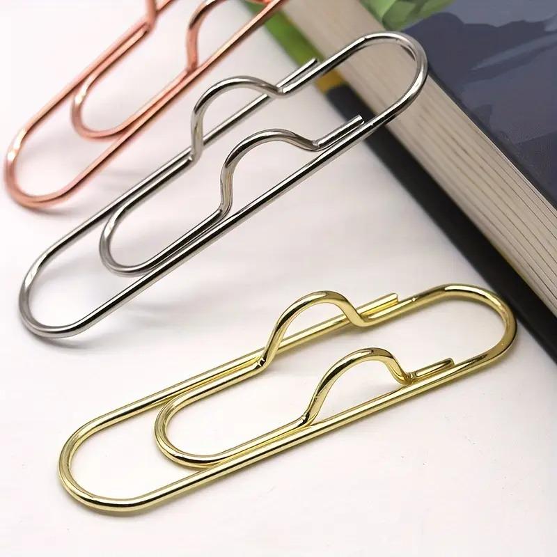 6Pcs Metal Pen Holder - Portable Notebook Accessory, Portable and Secure Pen Holder office supplies desktop organizer