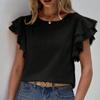 Solid Color Casual Slim Blouses For Women Fashion Summer Vintage Women's Shirts And Blouses Elegant Youth Female Tops