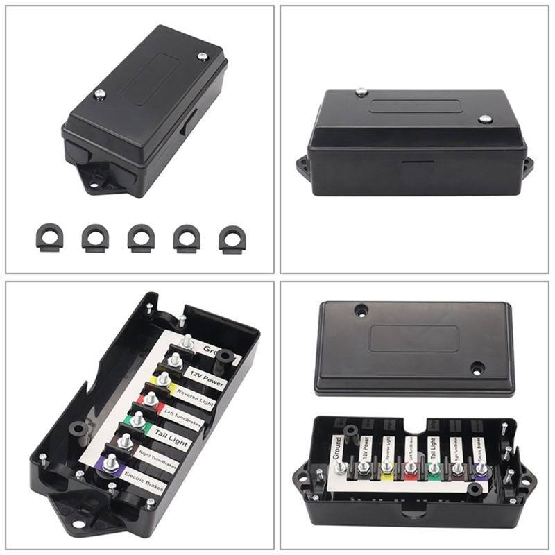 Easy Installation Weatherproof 7 Way Trailer Junction Box For Secure Electrical Signal Management In Trucks And Trailers