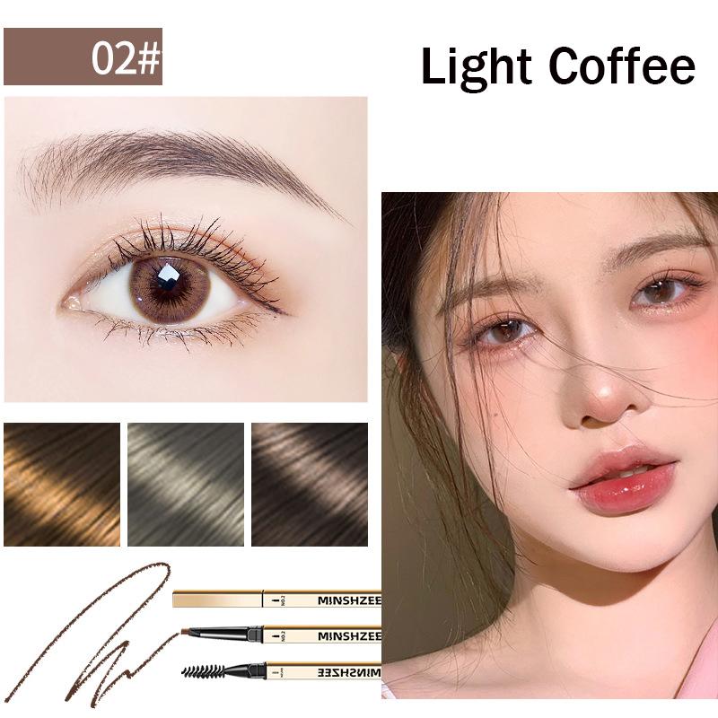 Small Gold Bar Eyebrow Pencil Extremely Fine Waterproof Sweat Lasting Non-fading Super Fine Tip